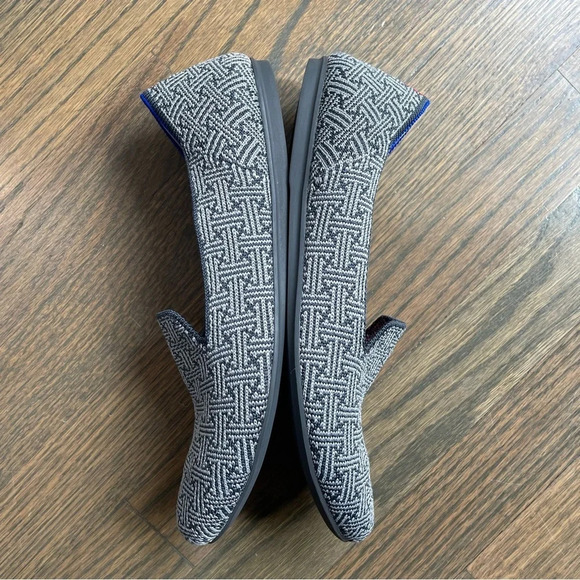 Retired Rothy’s Charcoal Grid Loafers - Picture 5 of 11